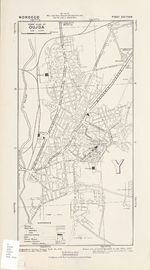 Mapa de la Ciudad de Oujda, Marruecos 1942