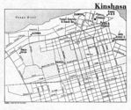 Mapa de la Ciudad de Kinshasa, República Democrática del Congo (Zaire)