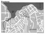 Mapa de la Ciudad de Freetown, Sierra Leona