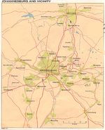 Mapa de Johannesburgo y Cercanías, Sudáfrica