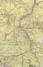 Mapa Topográfico de la Región de Jartum, Sudán 1968