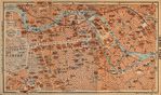 Mapa de Berlín (Interior de la Ciudad), Alemania 1910