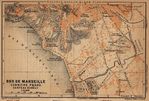 Mapa de Marsella (Parte Sud), Francia 1914