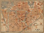 Mapa de Nimes, Francia 1914