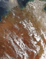 Extensos incendios de matorrales en el centro de Australia