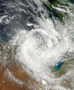 Tormenta encima del norte de Australia