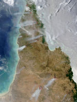 Incendios a través de la Península del Cabo York, Australia