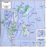 Mapa de Relieve de Archipiélago Svalbard (Océano Ártico),  Noruega