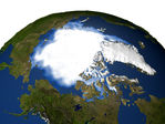 Mapa Satelital del Ártico