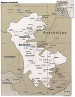 Mapa Politico del Alto Karabaj