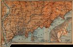 Mapa de las Cercanías de Niza, Monaco, y Menton 1914