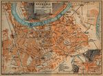 Mapa de las Cercanías de Grenoble, Francia 1914