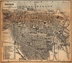 Mapa de Rostock, Alemania 1910