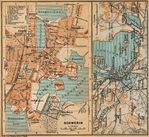 Mapa de las Cercanías de Schwerin, Alemania 1910