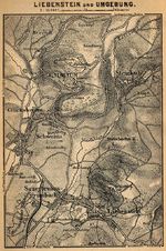 Mapa de las Cercanías de Liebenstein, Alemania 1910