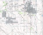 Mapa Topográfico de la Ciudad de Bishop, California, Estados Unidos