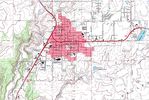 Mapa Topográfico de la Ciudad de Cortez, Colorado, Estados Unidos