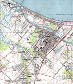 Mapa Topográfico de la Ciudad de Lewes, Delaware, Estados Unidos
