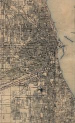 Mapa de la Ciudad de Chicago, Illinois, Estados Unidos 1901