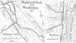 Highly Park y Waukegan Mapa de la Ciudad de , Illinois, Estados Unidos 1920