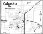 Mapa de la Ciudad de Columbia, Missouri, Estados Unidos 1920