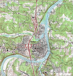 Mapa Topográfico de la Ciudad de Washington, Illinois, Estados Unidos