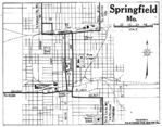 Mapa de la Ciudad de Springfield, Missouri, Estados Unidos 1920