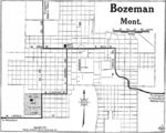 Mapa de la Ciudad de Bozeman, Montana, Estados Unidos 1917