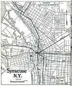Mapa de Syracuse, Nueva York, Estados Unidos 1920