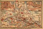Mapa de Katowice (Kattowitz), Polonia 1910