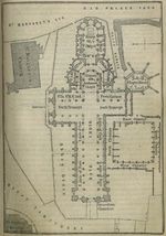 Mapa de la Abadía de Westminster, Londres 1894
