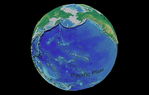 Mapa tectónico y batimétrico del Océano Pacífico Norte