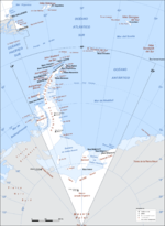 Mapa tectónico y batimétrico del Océano Pacífico Oeste