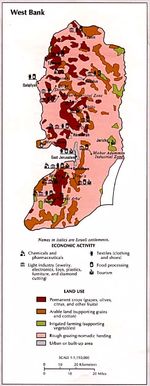 Actividad Económica y del Uso de la Tierra en Cisjordania