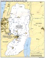 Mapa Politico de los Asentamientos Israelíes en Cisjordania