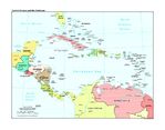 Mapa Político de América Central y el Caribe 1997