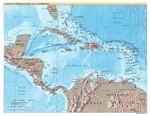 Mapa Físico de América Central y del Caribe 2002