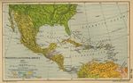 Mapa histórico de América Central y Caribe 1910