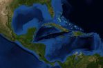 Mapa de América Central y del Caribe (satelital)