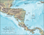 Mapa Físico de San Cristóbal y Nieves