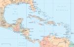 Mapa Político de América Central y del Caribe