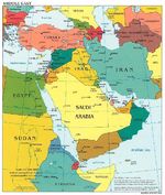 Mapa Politico de Oriente Medio 2003