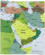 Mapa Politico de Oriente Medio