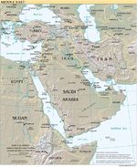 Relieve del Oriente Medio 1999