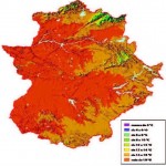 Temperaturas medias anuales en Extremadura