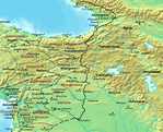 La frontera entre los imperios Sasánida y Romano 565