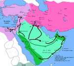 Conquistas de Mahoma y de los califas ortodoxos 630-641