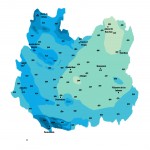 Precipitación media anual en la Provincia de Ciudad Real