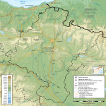 Mapa físico de Navarra 2010