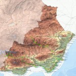 Mapa físico de la Provincia de Almería